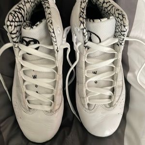 Nike Air Jordans Black and White Size 3Y